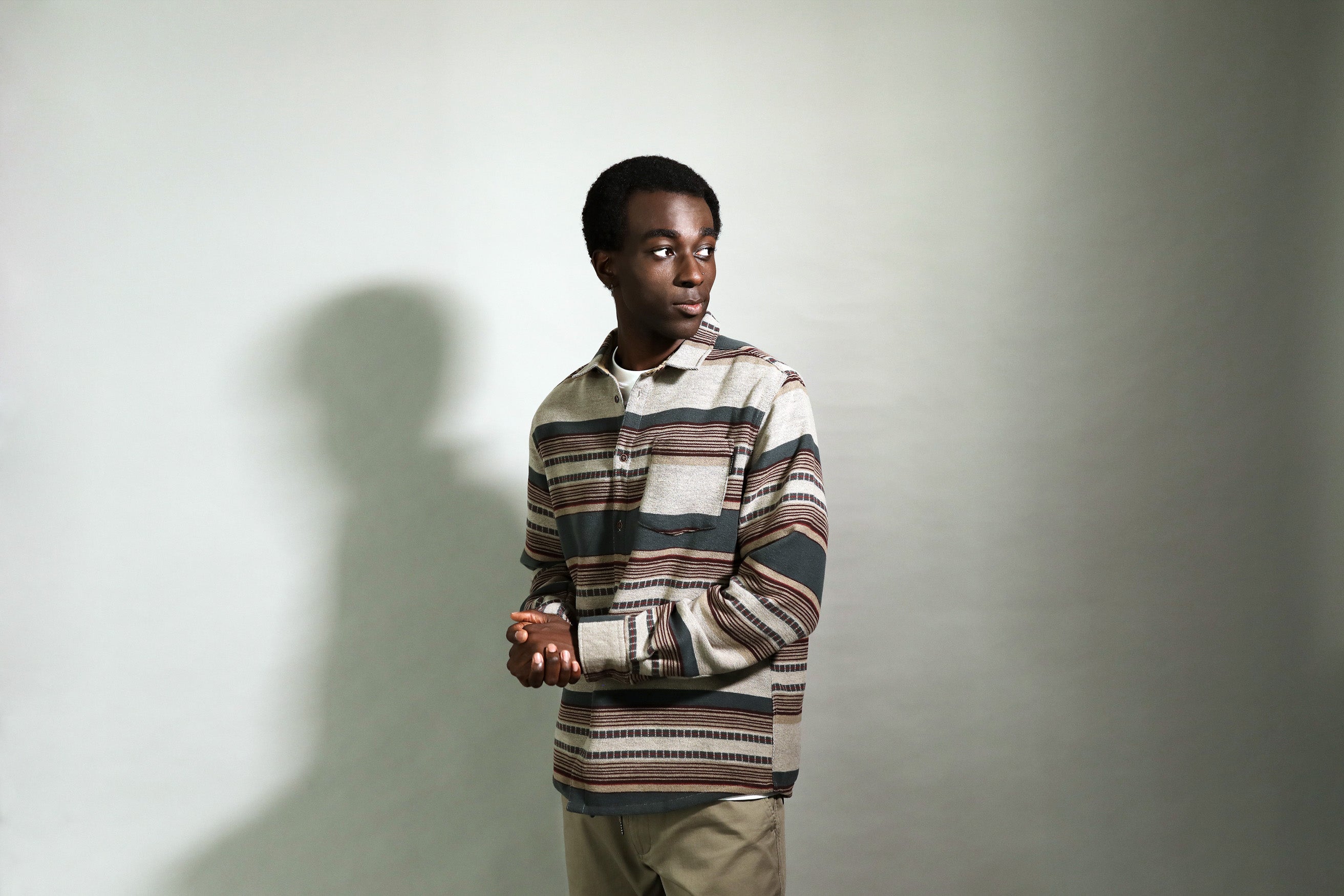 Santania Longsleeve shirt Khaki Green