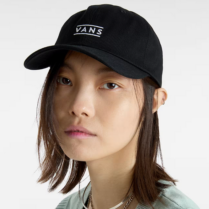 Kids Half Box Curved Bill Jockey Cap Black