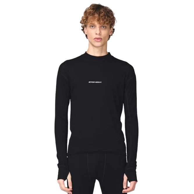 Merino Baselayer Top Schwarz