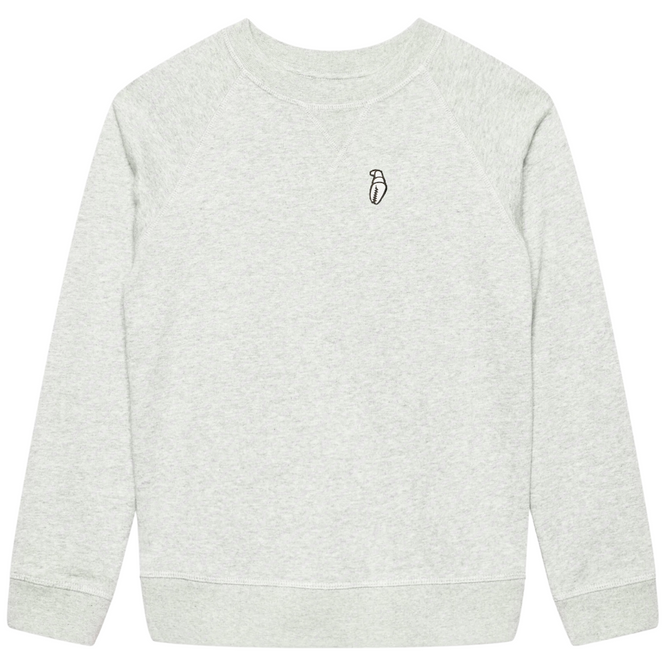 Kids Mini Claw Crewneck Sweater Heather Grey