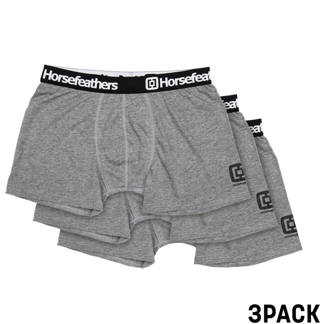 Dynasty 3er Pack Boxershorts Heather Gray