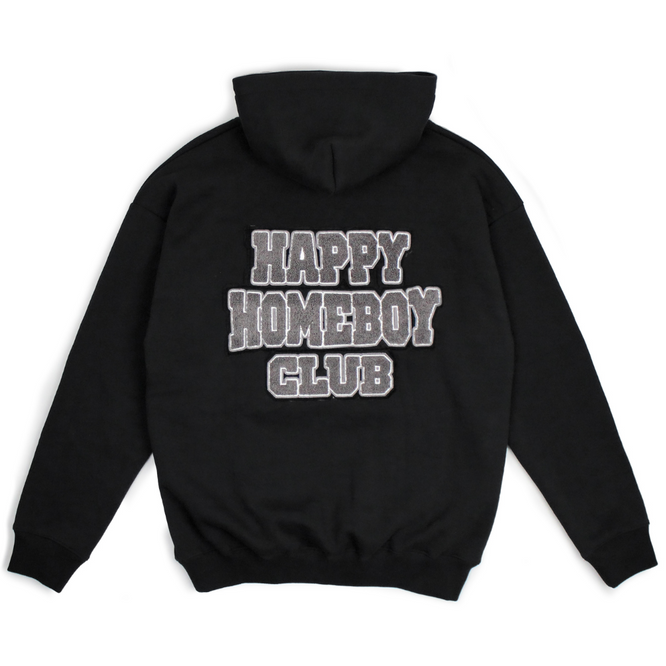 Happy Homeboy Club Kapuzenpullover Washed Black