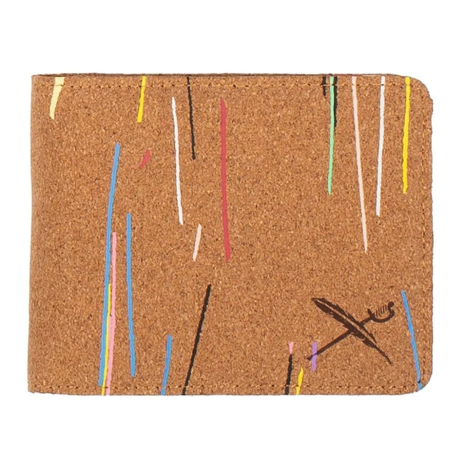Korken Flagge Brieftasche Multi Farbe