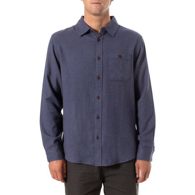 Twiller Flanell gewaschen Blau