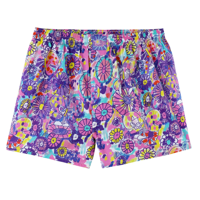 Blumen Boxershorts Blue Iris