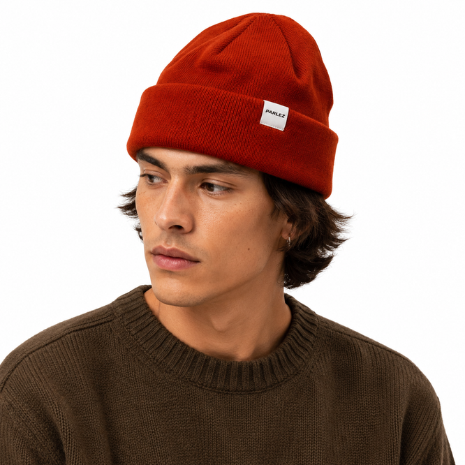 Flatholm Beanie Gebrannter Ocker