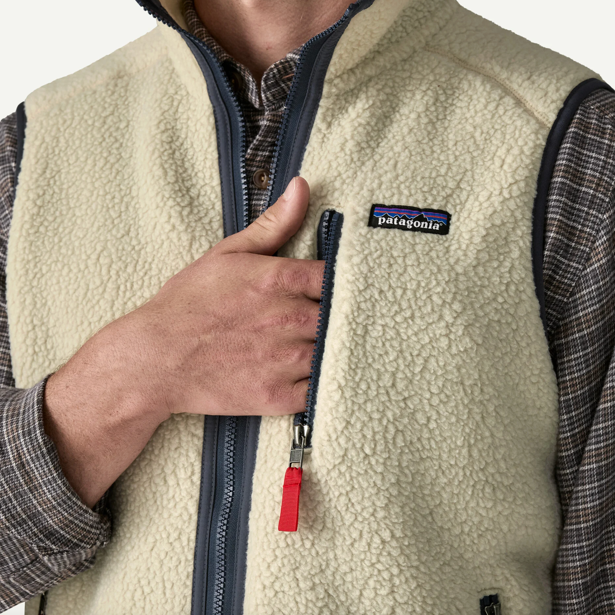 Retro Pile Fleece Vest Black/ Forge Grey