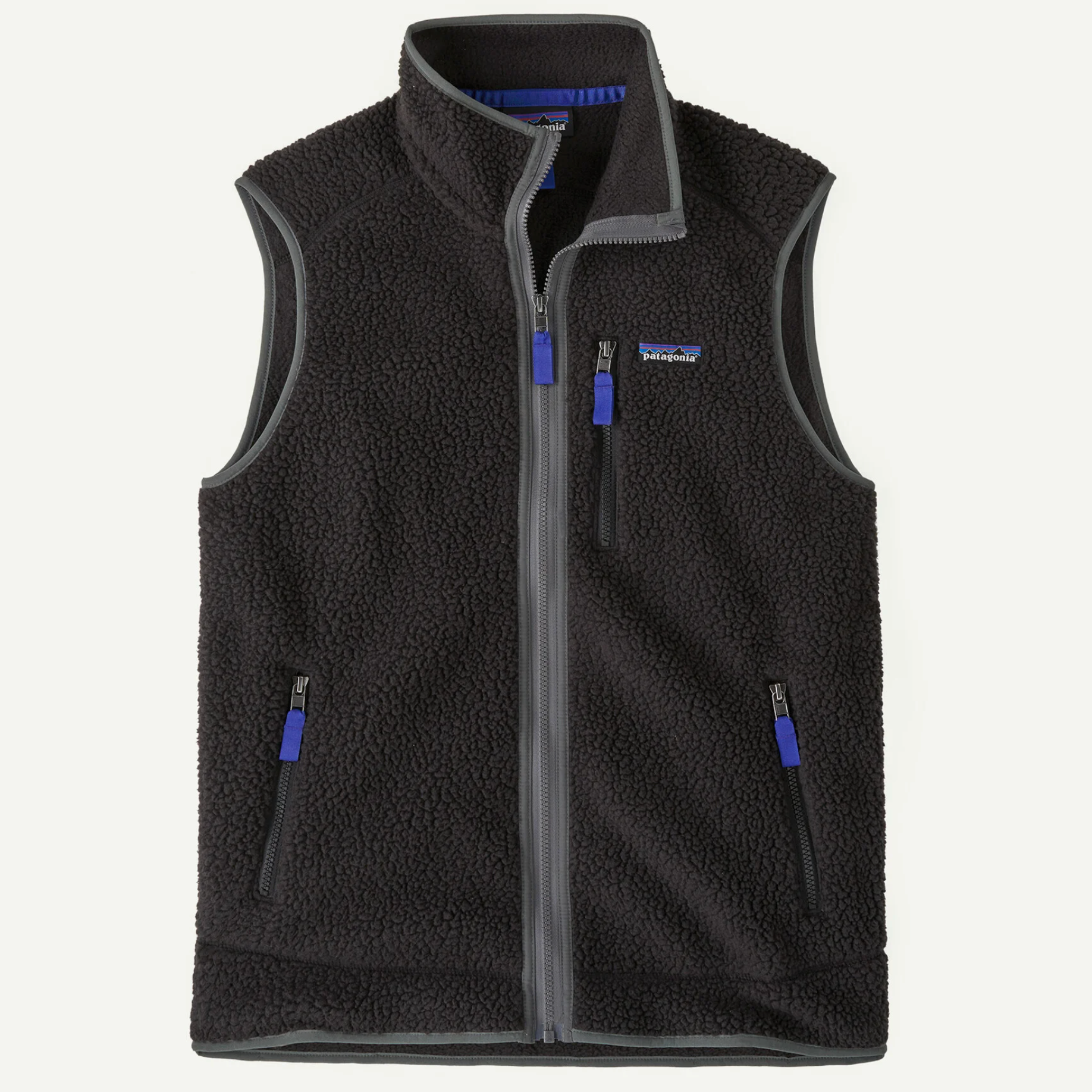 Retro Pile Fleece Vest Black/ Forge Grey