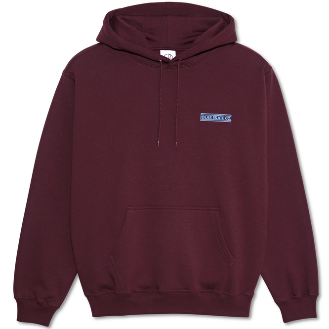 Dave Stretch Logo Hoodie Dunkelwein