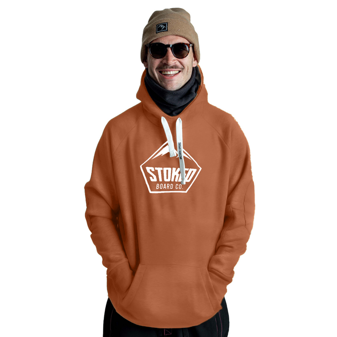 Shred Snowboard Hoodie Braun