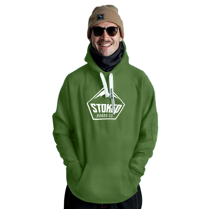 Shred Snowboard Hoodie Grün