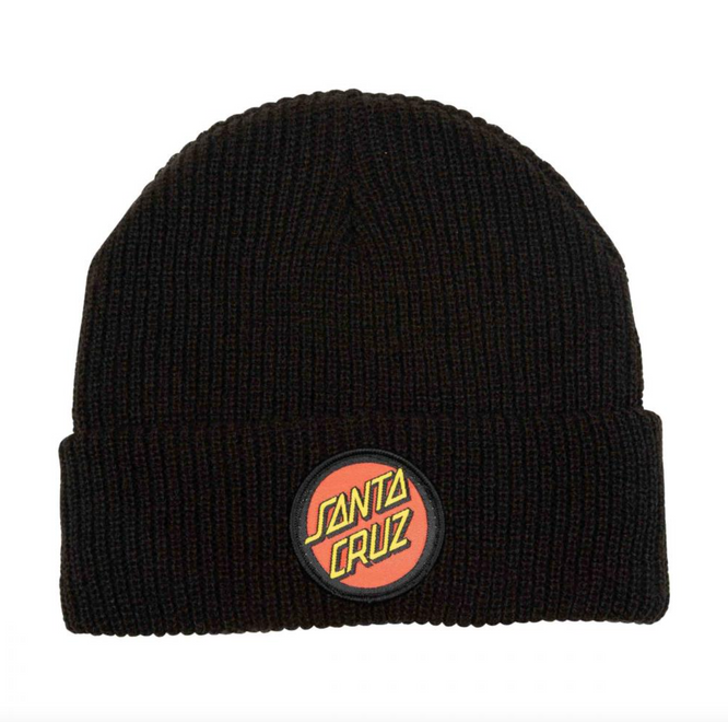 Kids Classic Dot Beanie Black