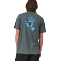 Screaming Hand Chest T-shirt Dark Cherry