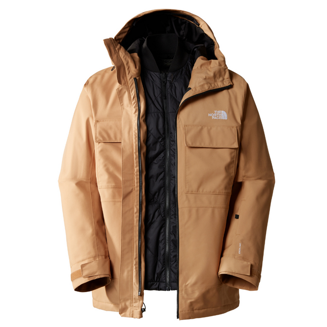 Fourbarrel Triclimate Jacke Almond Butter/TNF Schwarz