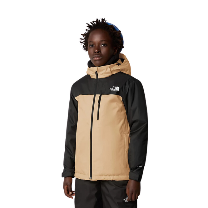 Kinder Snowquest X Isolierte Jacke Almond Butter/TNF Schwarz