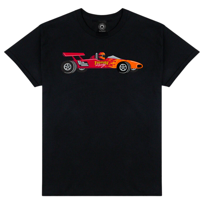 Rennwagen T-Shirt Schwarz