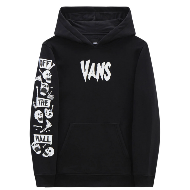 Skelett Pullover Hoodie Schwarz