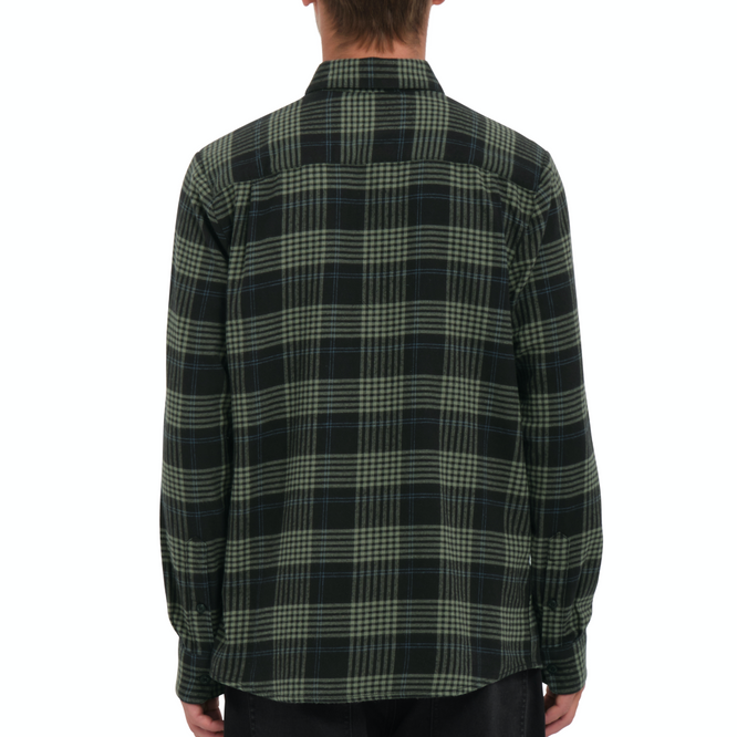 Caden Plaid Longsleeve Shirt Black