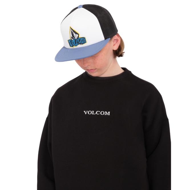 Kinder Volcom Stone Sweatshirt Schwarz