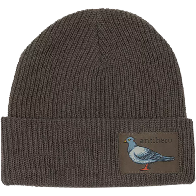 Lil Pigeon Label Manschettenmütze Braun