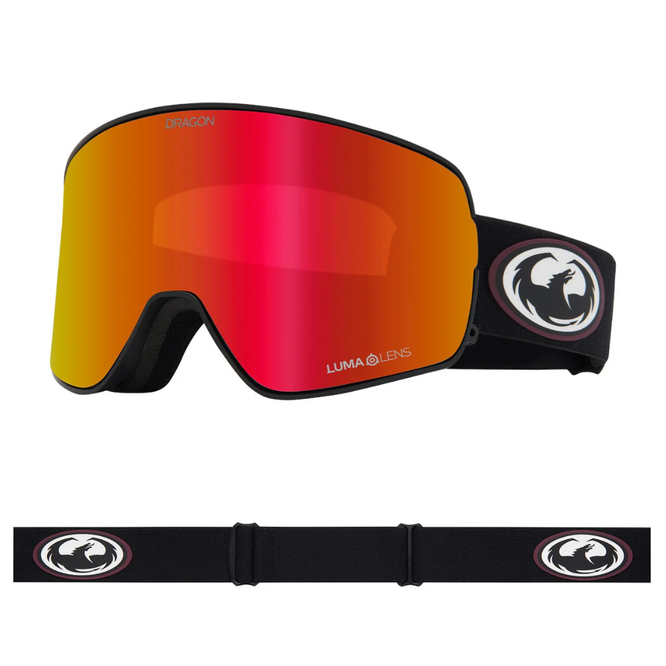 NFX2 Old Skool / LumaLens Red Ionized + LumaLens Light Rose Snowboard Goggles