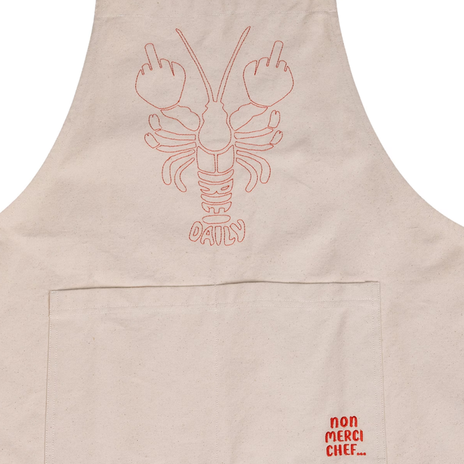 Non Merci Chef Apron Undyed