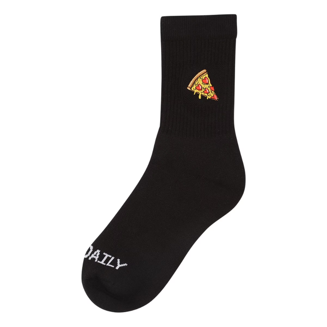Pizza Love Socks Black
