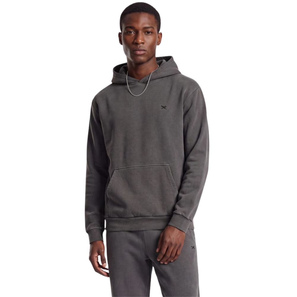Vintage Dye Hoodie Off Black