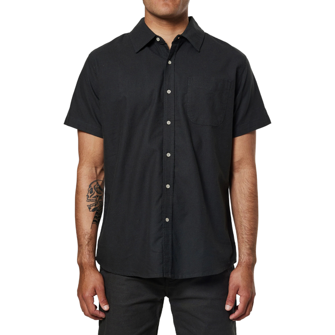 Colton Oxford Hemd Schwarze Waschung