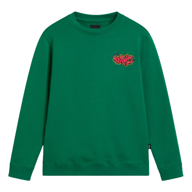 Kids Tagged Crew Pullover Verdant Green