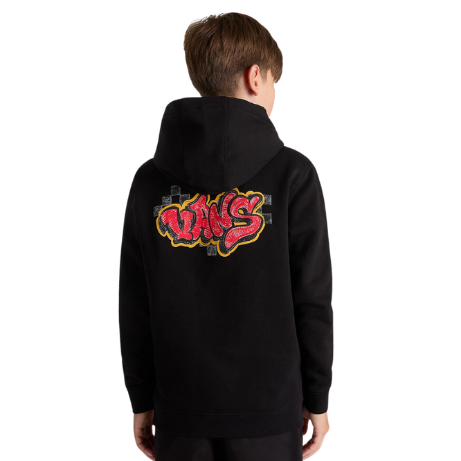 Kids Tagged Hoodie Schwarz