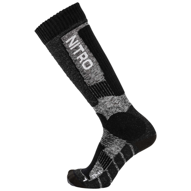 Cloud 8 Snowboard Socken Schwarz/Grau