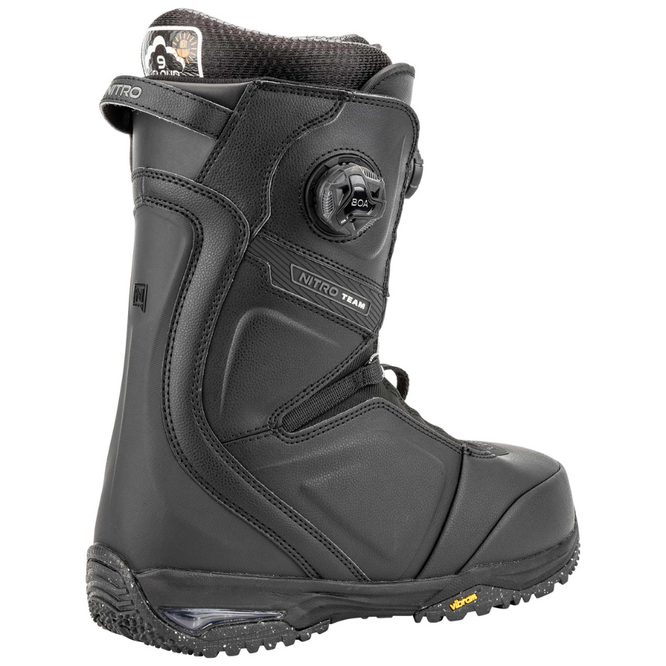 Team BOA Schwarz 2025 Snowboard-Schuhe