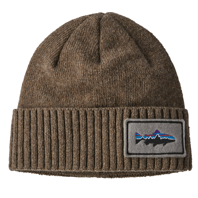 Brodeo Beanie Fitz Roy Trout Aufnäher: Ash Tan
