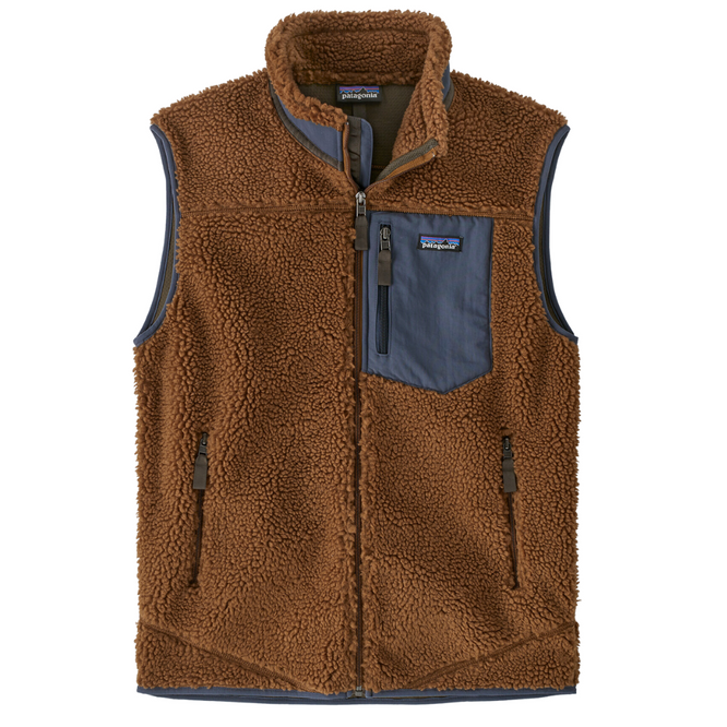Klassische Retro-X® Fleece-Weste Shelter Braun