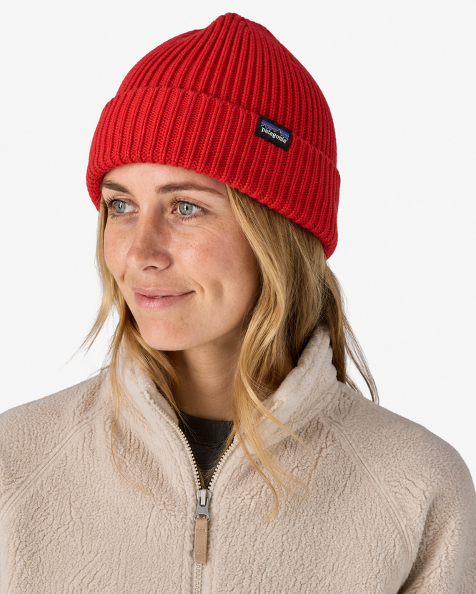Fishermans Rolled Beanie Krapprot
