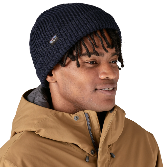 Fishermans Rolled Beanie Navy Blue