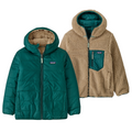 Kinder Reversible Ready Freddy Hoodie Jacke Conifer Grün
