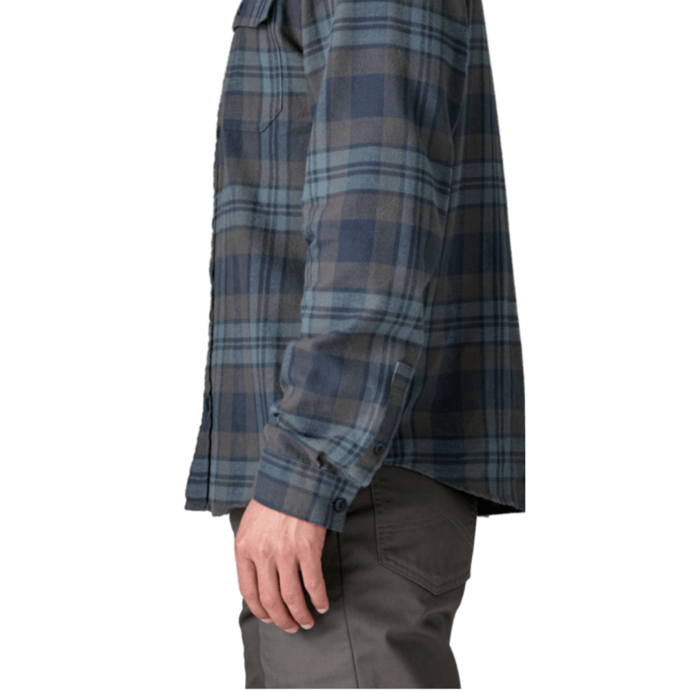 Lightweight Fjord Flannel Long Sleeve Shirt Paw Smolder Blue
