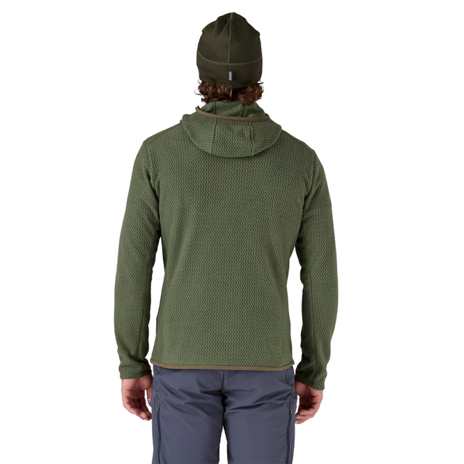 R1® Air Fleece-Kapuzenpullover mit durchgehendem Reißverschluss Torrey Pine Green