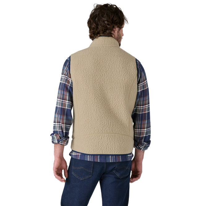 Retro Pile Fleece Strickjacke Khaki
