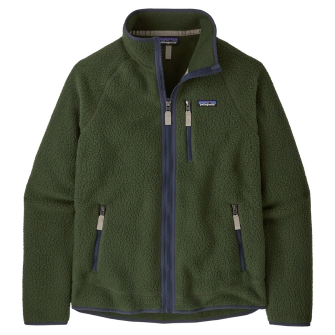 Retro Pile Jacke Torrey Pine Grün