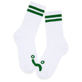 Happy Sad Rib Socks White/Red