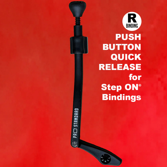 Push Button Right Quick Release for Step On® Bindings Black