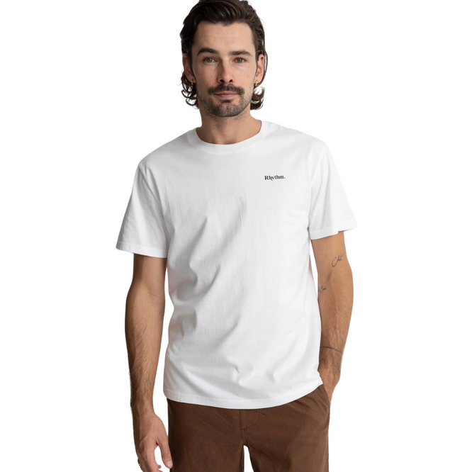 Klassisches Marken-T-Shirt Vintage Weiß