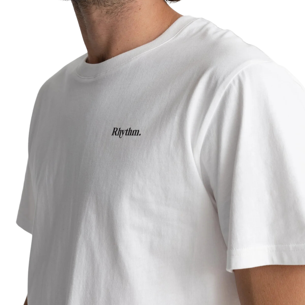 Klassisches Marken-T-Shirt Vintage Weiß