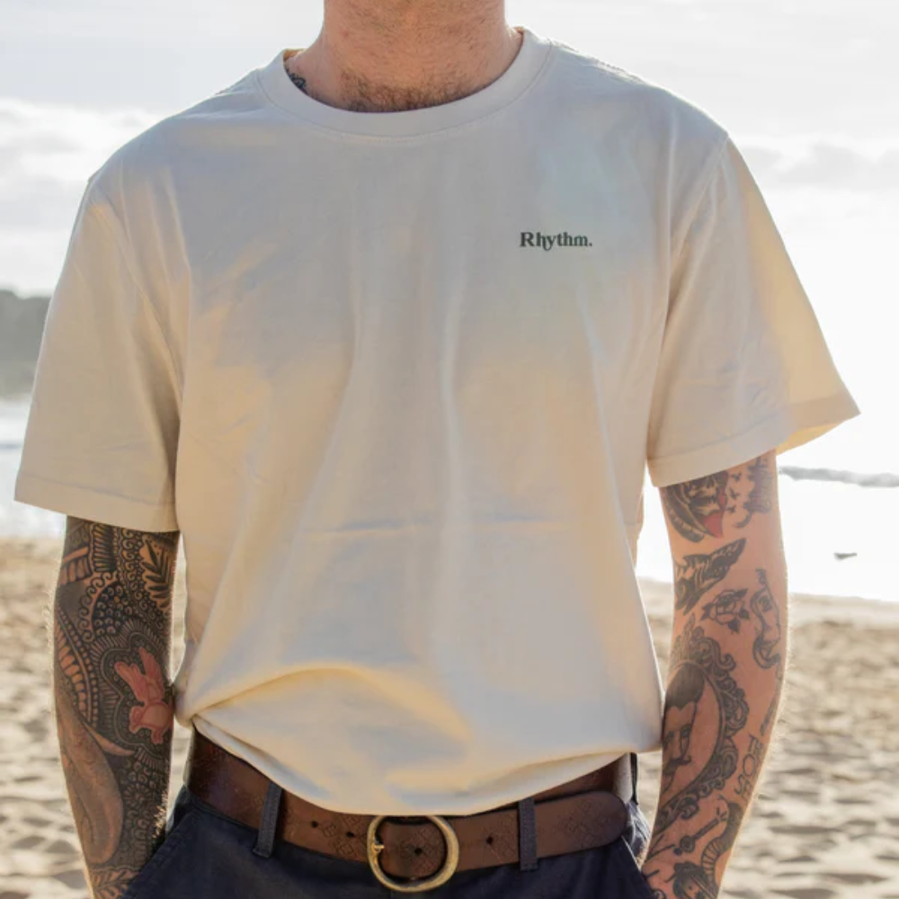 Klassisches Marken-T-Shirt Vintage Weiß
