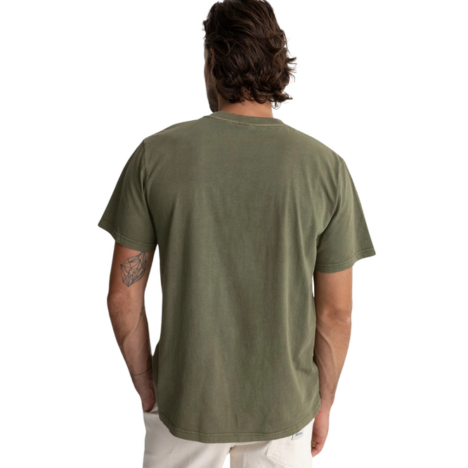 Klassisches Vintage-T-Shirt Olive