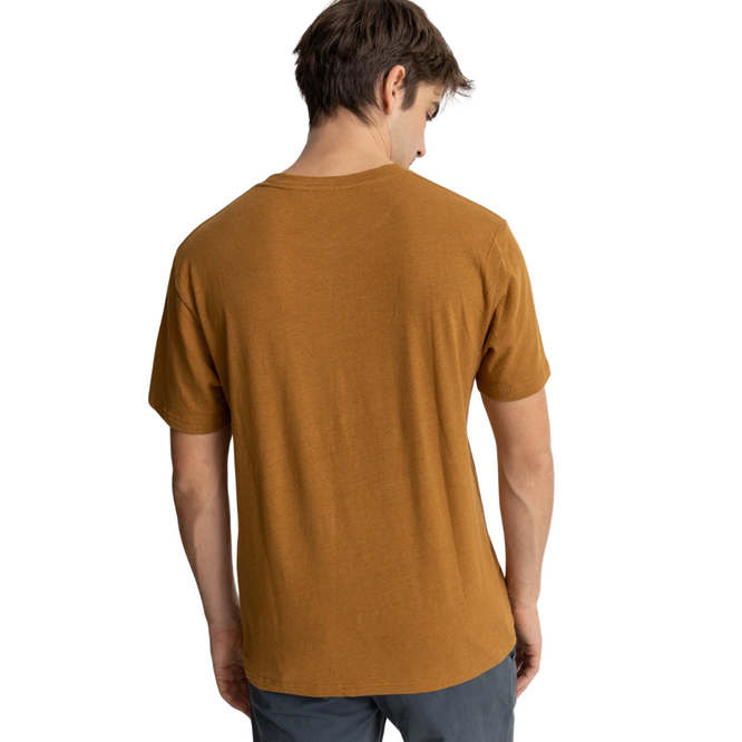 Leinen-T-Shirt Tobacco