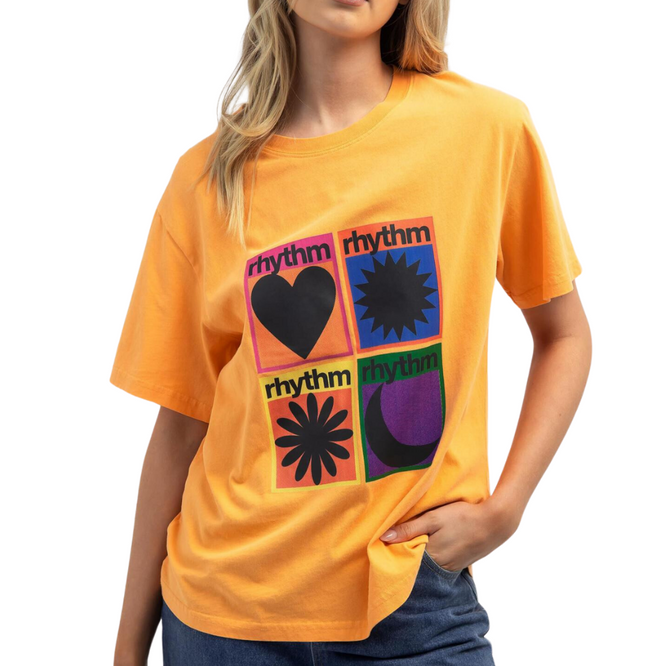 Womens Factory T-Shirt in Übergröße Orange